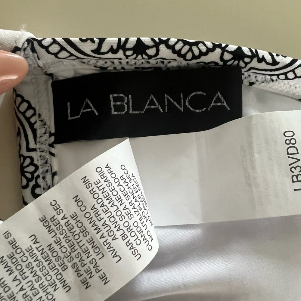 La Blanca Women's Standard Halter  Swimsuit Top size 6 - Picture 7 of 8